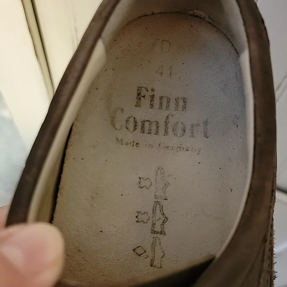 Finn Comfort‎ London Lace Up Brown Leather Shoes 41, US 8